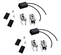 2-Pack HQRP Gamma Top Bruciatore Recipiente Kit per Whirlpool 1000 Ce D F K N