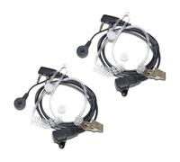 2-Pack HQRP Hands Free Headset per Kenwood TK-3360 TK-3400 TK-3402 TK-250 TH-21
