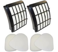 2-Pack HQRP Kit Filtro Hepa + Foam&felt per Shark Navigatore XHF350 XFF350