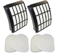 2-Pack HQRP Kit Filtro Hepa + Foam&felt per Shark Navigatore XHF350 XFF350