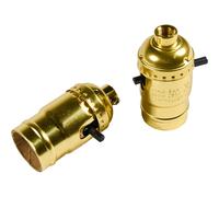 2-Pack HQRP On-Off Presa Lampada E26 Sostegno per Zing Ear ZE-311B 1/8 IP Fili