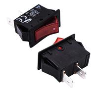 2-Pack HQRP On Off Rosso Rocker Interruttore 16A 125V per Delta 1343614 SM600