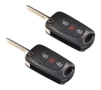 2-Pack HQRP Pieghevole Chiave Remoto Custodia W/3 Bottoni per Kia Anima 2010