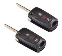 2-Pack HQRP Pieghevole Chiave Remoto Custodia W/3 Bottoni per Kia Anima 2010