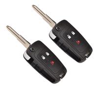 2-Pack HQRP Pieghevole Chiave Telecomando Remoto Custodia W/3 Bottoni per