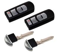 2-Pack HQRP Remoto Chiave Portachiavi Cover Custodia Keyless Entry Per Mazda 3 6