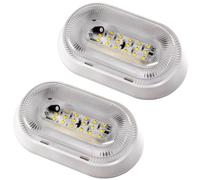2-Pack HQRP Rv LED Portico 12V Esterno All'Aperto Utilità Luce Rimorchio Camper
