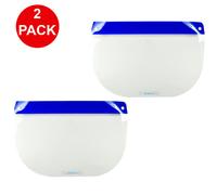2-Pack HQRP Sicurezza Completo Viso Protezione Protettivo Occhi Clear Antinebbia