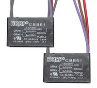 2-Pack HQRP Soffitto Ventola Condensatore Motore CBB61 4.5uf+6uf+8uf 5-Wire