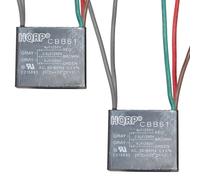 2-Pack HQRP Soffitto Ventola Condensatore Motore CBB61 4uf+2.5uf+4uf 5-Wire