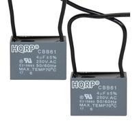 2-Pack HQRP Soffitto Ventola Condensatore Motore CBB61 4uf 2-Wire