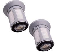 2-Pack HQRP Sporco Coppa Filtro Montaggio per Bissell 1665 2156 Serie VAC,