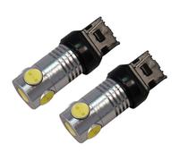 2-Pack HQRP T20 LED 5-SMD Lampadina Luce Bianca Per 7440 W21W 21W W3X16D ECE