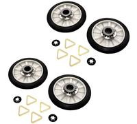 2-Pack HQRP Tamburo Asciugatrice Supporto Kit Rullo per Whirlpool AP3098345