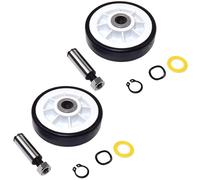2-Pack HQRP Tamburo Rullo Ruota Per Crosley CDE4205AZW CDG4205AWJ CDG4205AWW