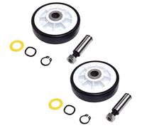 2-Pack HQRP Tamburo Rullo Ruota W/ Albero per Maytag 303373K WP12001541