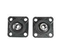 2-Pack HQRP UCF201-8 Cuscino Blocco Cuscinetto 1.3cm Foro 4-Bolt Flangia Montato