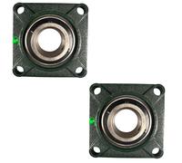 2-Pack HQRP UCF211-32 Cuscino Blocco Cuscinetto 2 " Foro 4-Bolt Flangia