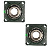 2-Pack HQRP UCF211-32 Cuscino Blocco Cuscinetto 2 " Foro 4-Bolt Flangia
