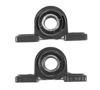 2-Pack HQRP UCP205-16 2-Bolt Cuscino Blocco Cuscinetto 1-inch Foro, Solido Base