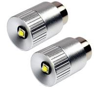 2-Pack HQRP Ultra Luminoso 300Lm Alta Potenza 3W LED Bulbo per Maglite 3D-6D /