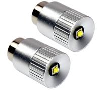 2-Pack HQRP Ultra Luminoso 300Lm Alta Potenza 3W LED Lampadina per Maglite 2D 3D