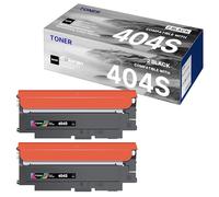 2-Pack K404S Cartucce Toner Compatibile per Samsung CLT-K404S CLT-P404C per Xpress SL C480FW C480W C480 C430W C430 CF480FN C482 C432 (2 Nero)