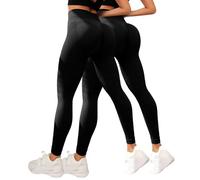 2 Pack Leggins Anticellulite Donna Compressione 3D Push up Vita Alta, Sculpture Lipedema a Compressione Controllo Graduata Anti Cellulite Leggings Sportivo Senza Cuciture Yoga Fitness Pantacollant