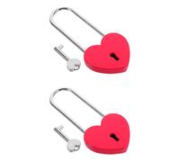 2 Pack Lucchetti Per Zaini Lock Forma Di Cuore Blocco Del Diario