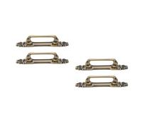 2 Pack MANUSA STILE VINTAGE Maniglia Per Porta Della Stalla Ottone