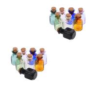 2 Pack Mini Vasetti Bottiglie Di Con Coperchio Tappo Sughero