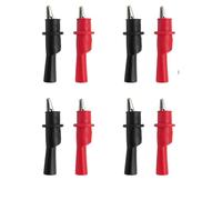 2 Pack Morsetti A Coccodrillo Per Puntali, Morsetto Test Cocco-drillo Alligatore Tester Multimetro - Morsetto Elettrico A Coccodrillo, Per Lavori Di Test Elettrici Di Laboratorio