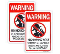 2-Pack Neighborhood Watch Sign