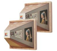 2 Pack Optical Illusion Wall Light | Gallery Optical Illusion Ambient Lighting | Naked Eye Visual Night Light | Wall-Mounted Wall Art Night Light | 3 Color | for Gallery, Restaurant, Hotel, Home