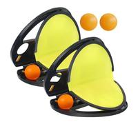 2 Pack Paddle Pocket Toss And Catch Game, Sticky Throw & Catch Ball
