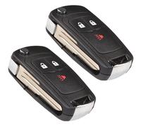 2-Pack Pieghevole Chiave Remoto Custodia Con 3 Pulsanti Per Chevrolet Spark,GM #