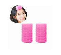 2 Pack Plastic Double Layer Hair Rollers Curlers Hair Styling Tools, DIY Self-Adhesive Air Bang Curlers