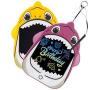 2 Pack Portatile Tavoletta Grafica LCD,Squalo Cartoni Animati Lavagna Magica Per Bambini,4 pollici,Tavoletta Grafica Bambini,Regalo per Ragazze e Ragazzi dai 3 ai 12 Anni blu+verde