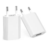 2 Pack Presa USB AC Adattatore Caricabatterie per iPhone 8 5 6 7 XR X XS Max, iPad, iPod Touch 5G, Samsung Xiaomi Sony LG Universale 5V Adattatore di Alimentazione USB