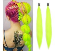 2 Pack Purple Ponytail Extension with Elastic Tie 26 Inch -Straight Sleek Wrap Around Braid Hairpiece,Ideal for Purple Hair Extensions for Braids, Cosplay,Party Use, Lightweight & Natural Look (#8)