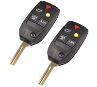 2-Pack Remoto Flip Pieghevole Chiave Fob Cover Custodia Autoserrante Entrata per