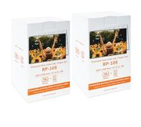 2 Pack RP-108 Compatibile con Canon Selphy CP1500 216 Carta fotografica e 4 cartucce d'inchiostro, RP-108in 10x15 cm ink/paper set, per Selphy CP1500 CP1300 CP1200 CP1000 CP910 CP820, 4" x 6"