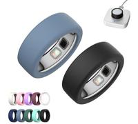 2 Pack Silicone Case for Oura Ring 5,Silicone Anti-Scratch Elastic Ring Finger Case,Smart Ring Protectors for Daily Workout Gym