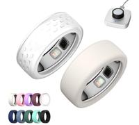 2 Pack Silicone Case for Oura Ring 5,Silicone Anti-Scratch Elastic Ring Finger Case,Smart Ring Protectors for Daily Workout Gym