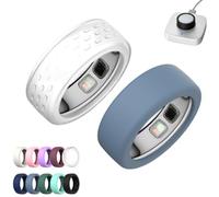 2 Pack Silicone Case for Oura Ring 5,Silicone Anti-Scratch Elastic Ring Finger Case,Smart Ring Protectors for Daily Workout Gym