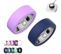 2 Pack Silicone Case for Oura Ring 5,Silicone Anti-Scratch Elastic Ring Finger Case,Smart Ring Protectors for Daily Workout Gym
