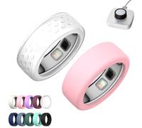 2 Pack Silicone Case for Oura Ring 5,Silicone Anti-Scratch Elastic Ring Finger Case,Smart Ring Protectors for Daily Workout Gym