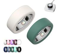 2 Pack Silicone Case for Oura Ring 5,Silicone Anti-Scratch Elastic Ring Finger Case,Smart Ring Protectors for Daily Workout Gym