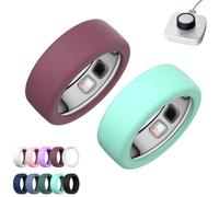 2 Pack Silicone Case for Oura Ring 5,Silicone Anti-Scratch Elastic Ring Finger Case,Smart Ring Protectors for Daily Workout Gym