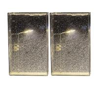 2 Pack Snowy Lamps | Snow Scene Night Light | Snowy Landscape Street Lamp | Snowy Street Lamp | Handmade DI.Y Street Flowing Lamp | Winter Snow Scene Night Light Ornaments
